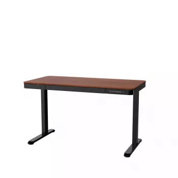Galds ActiveJet ET119W-C elektriski regulējams augstumā 140x70 cm melns/valrieksta krāsā ar USB-A un USB-C pieslēgvietām