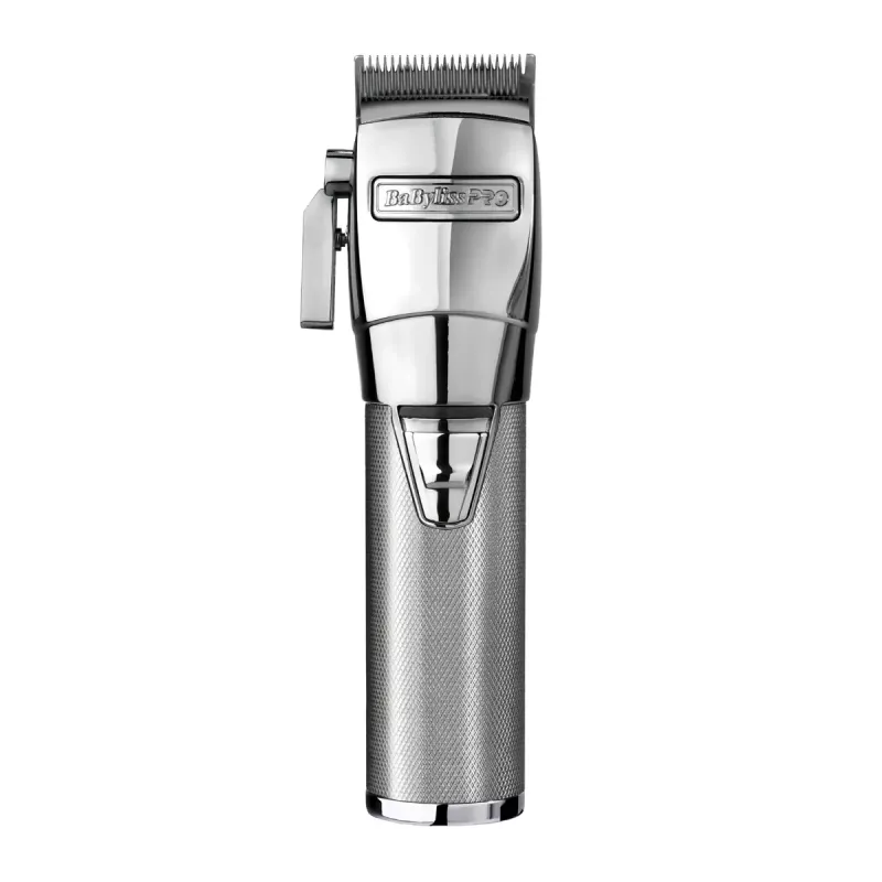 Bezvada matu griežamā mašīnīte BaByliss PRO FX8700E — hroma apdare, iebūvēta baterija, 120 min darbības laiks, 6300 RPM