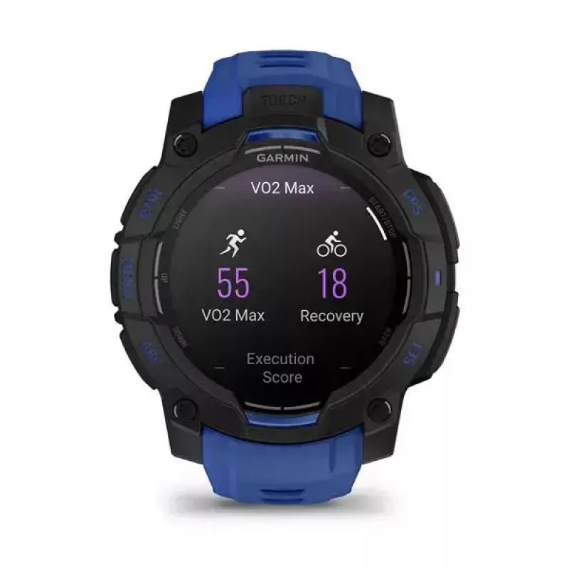 Smartwatch GARMIN Instinct 3 AMOLED 1,2 collas GPS, 45 mm korpuss, 390x390 displejs, 10 ATM, Li-Ion baterija