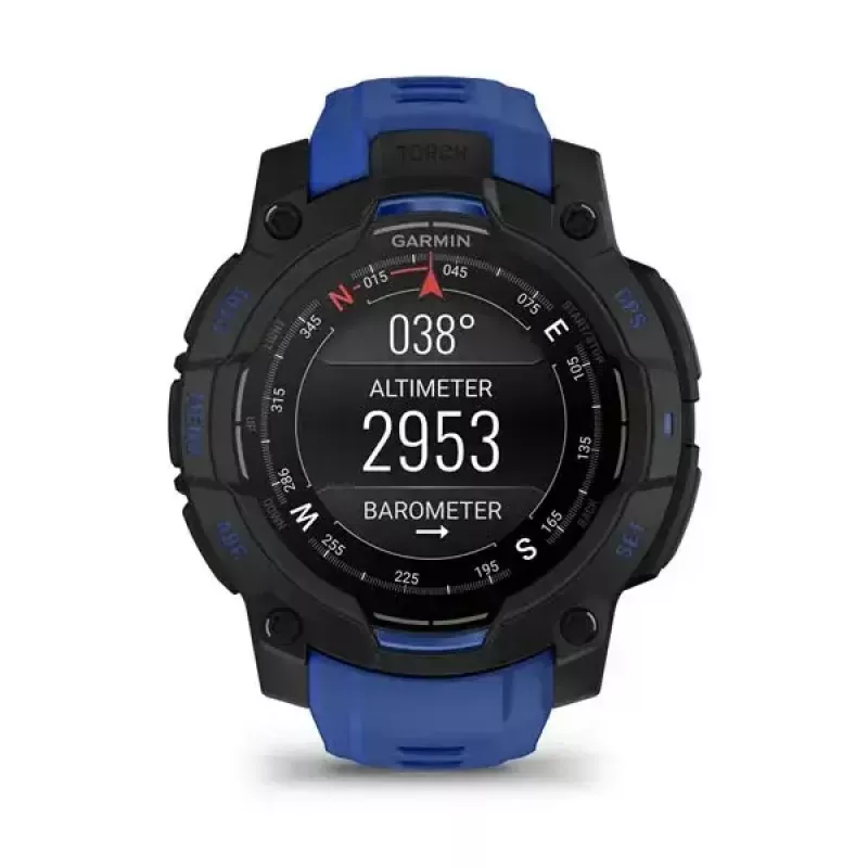 Smartwatch GARMIN Instinct 3 AMOLED 1,2 collas GPS, 45 mm korpuss, 390x390 displejs, 10 ATM, Li-Ion baterija