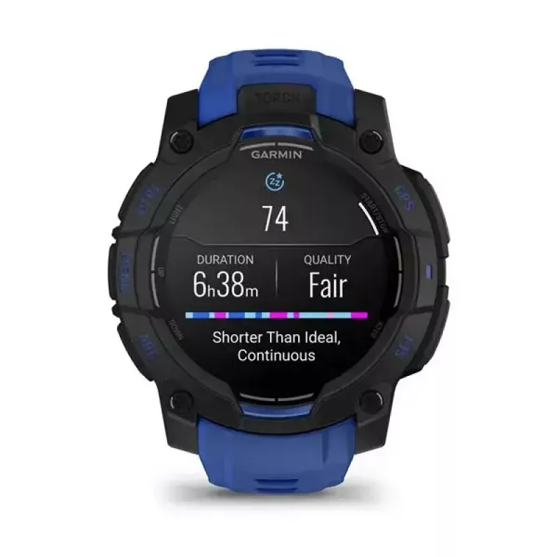 Smartwatch GARMIN Instinct 3 AMOLED 1,2 collas GPS, 45 mm korpuss, 390x390 displejs, 10 ATM, Li-Ion baterija