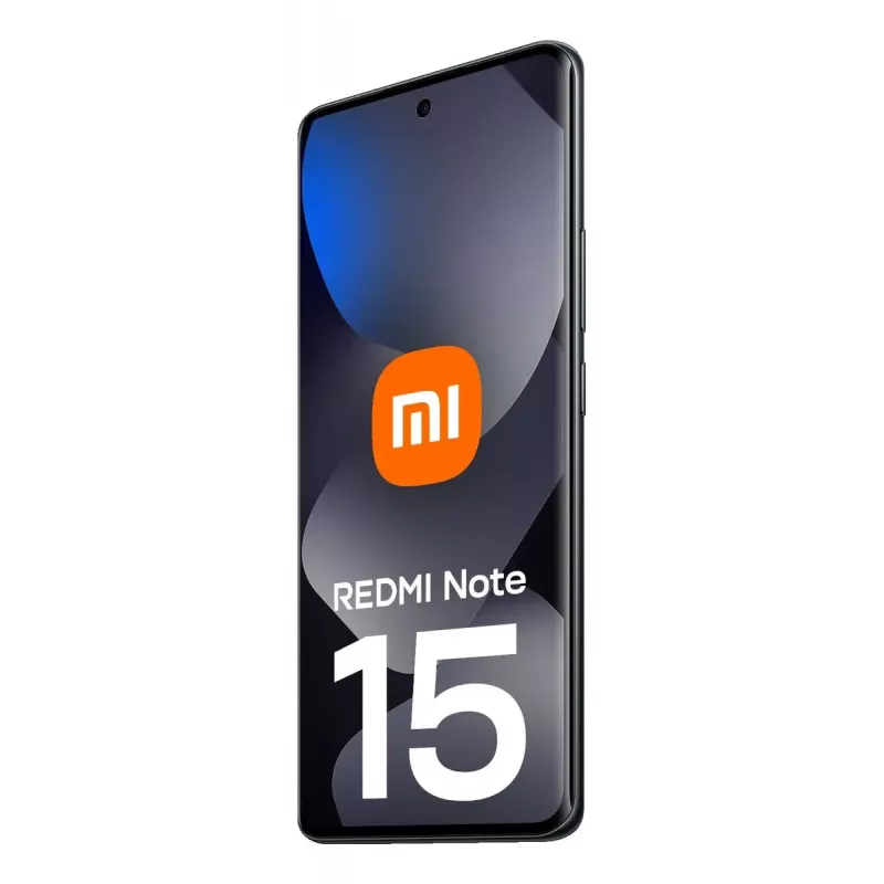 Viedtālrunis Xiaomi Redmi Note 15 — 6,77 collu AMOLED, 8 GB RAM, 128 GB, 6000 mAh, 108 MP, melns