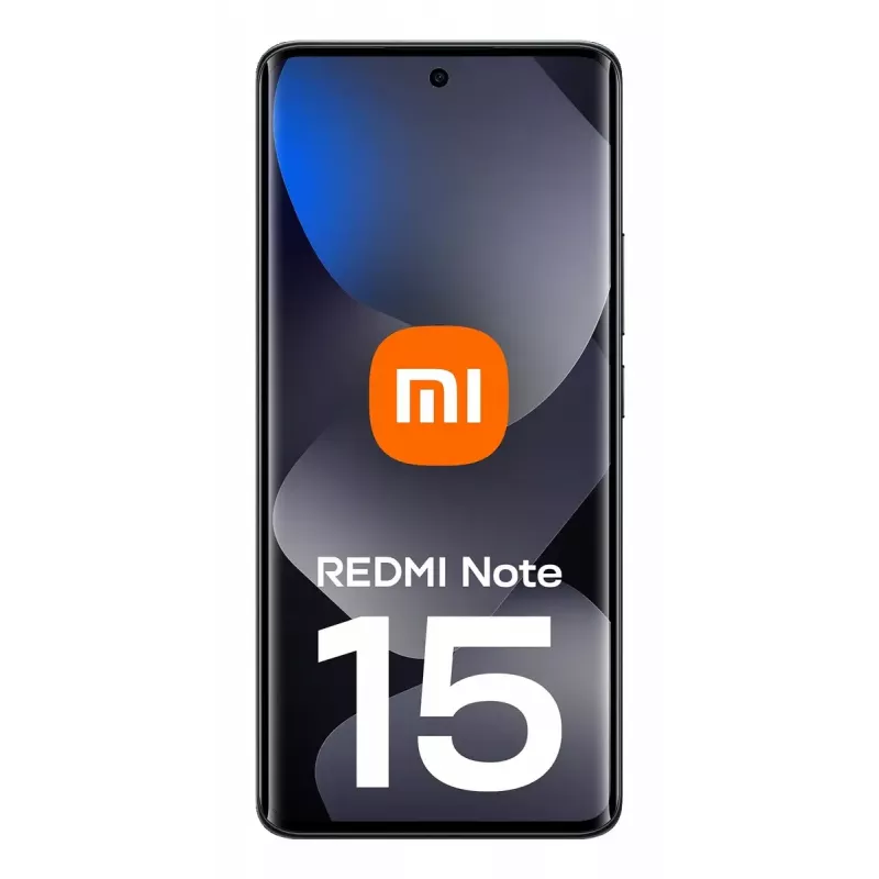 Viedtālrunis Xiaomi Redmi Note 15 — 6,77 collu AMOLED, 8 GB RAM, 128 GB, 6000 mAh, 108 MP, melns