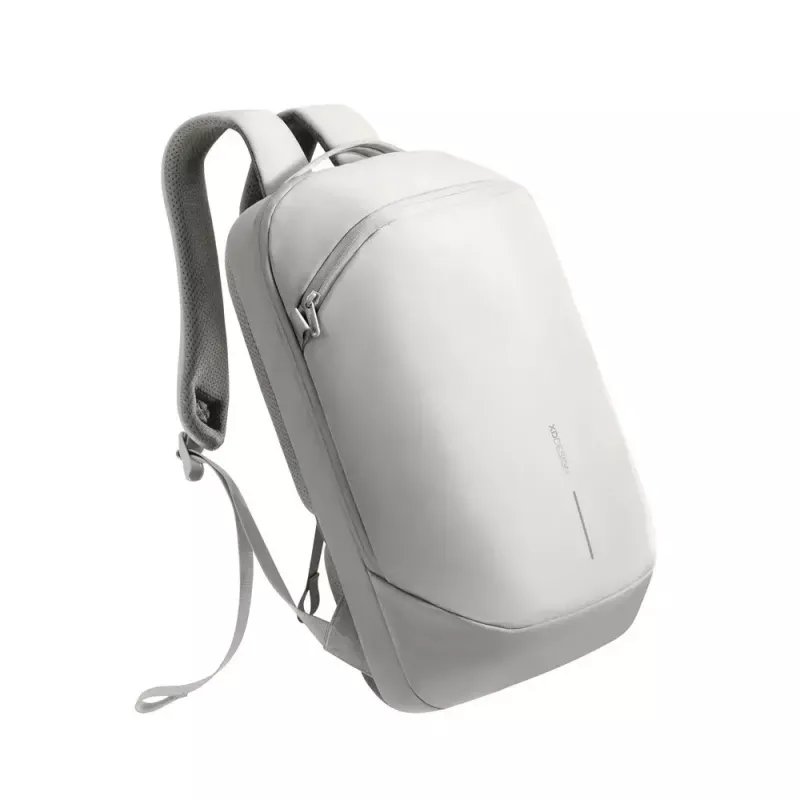 Mugursoma XDDESIGN Air P706.3219 — Pelēka, 15 L, klēpjdatora nodalījums līdz 15,6 collām, bloķējams galvenais slīdnis