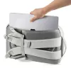 Mugursoma XDDESIGN Air P706.3219 — Pelēka, 15 L, klēpjdatora nodalījums līdz 15,6 collām, bloķējams galvenais slīdnis