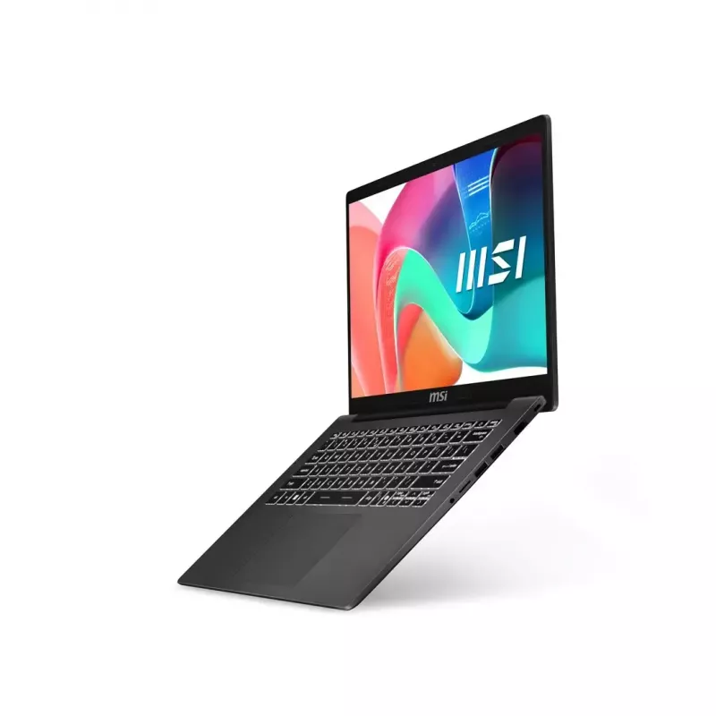 MSI Modern 14 F13MG-265PL klēpjdators — 14,0 collu FHD IPS 60Hz, Intel Core i5-1334U, 16GB DDR4, 512GB PCIe NVMe, Intel Iris Xe, Win11 Pro, platīna pelēks