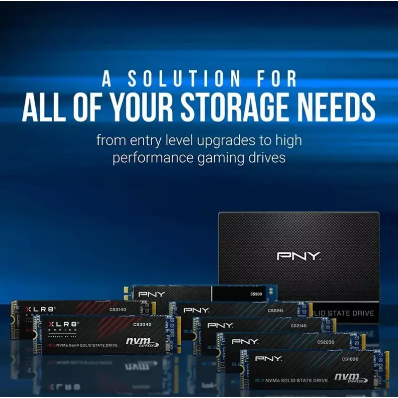 Iekšējais SSD PNY M.2 2280 512GB M280CS2241-512-BLK, SATA/NVMe nav norādīts