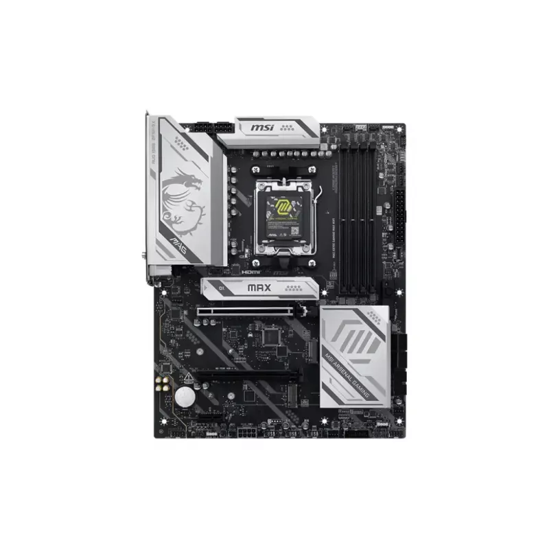 Mātesplate MSI MAG X870E GAMING MAX WIFI — AMD X870E, Socket AM5, DDR5, 4 DIMM, ATX, Wi‑Fi 7, 5Gb LAN