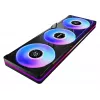 Šķidruma dzesēšanas komplekts ASRock Phantom Gaming 360 LCD — 120 mm ventilatori, LGA1700/AM5/AM4, melns