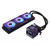 Šķidruma dzesēšanas komplekts ASRock Phantom Gaming 360 LCD — 120 mm ventilatori, LGA1700/AM5/AM4, melns