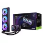 Šķidruma dzesēšanas komplekts ASRock Phantom Gaming 360 LCD — 120 mm ventilatori, LGA1700/AM5/AM4, melns