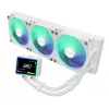 ASROCK Challenger 360 Digital ARGB balta — 360 mm CPU šķidruma dzesētājs, digitāls ARGB apgaismojums, balta apdare