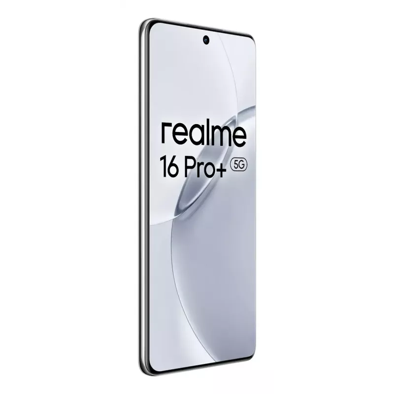 Viedtālrunis REALME realme 16 Pro+ 6.8 collas 5G Snapdragon 7 Gen 4, 12 GB RAM, 512 GB, 200 MP, 7000 mAh, pelēks