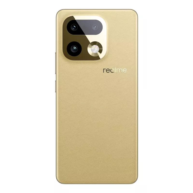 Smartphone REALME realme 16 Pro+ — 6.8 collu (17.3 cm) 1280×2800, Snapdragon 7 Gen 4, 12 GB RAM, 512 GB, 200 MP, 7000 mAh, zelts