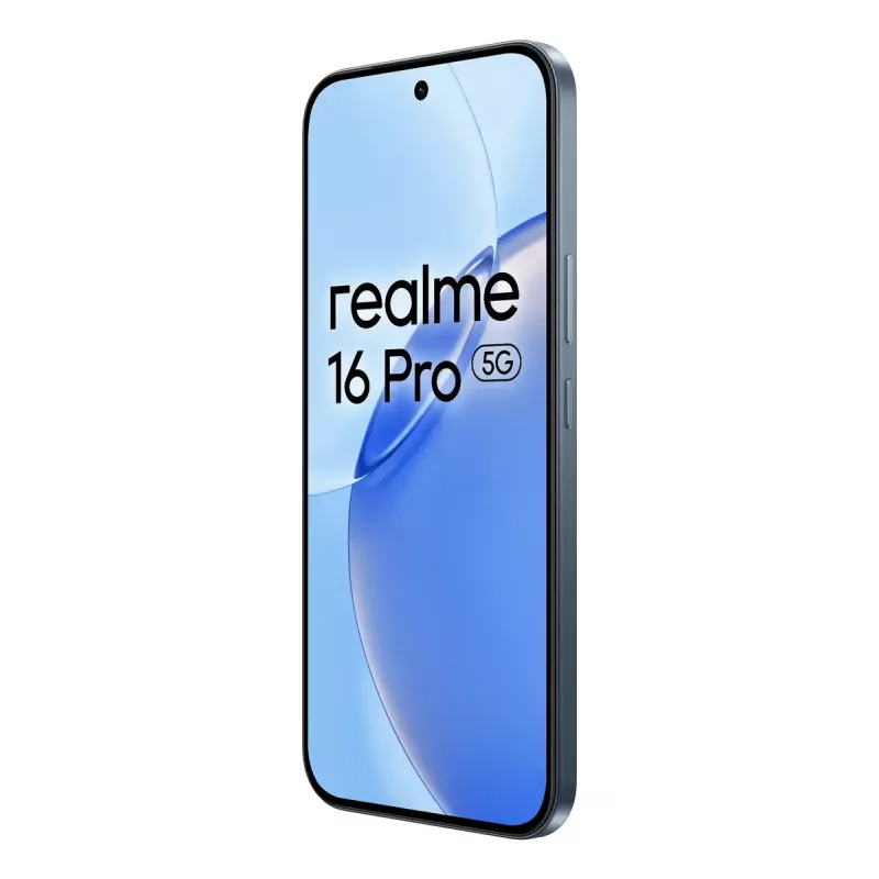 Viedtālrunis REALME realme 16 Pro 6,8 collu Dual SIM 5G — MediaTek Dimensity, 8 GB RAM, 512 GB, 200 MP, 6500 mAh, pelēks