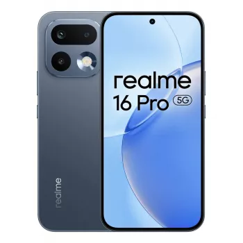 Viedtālrunis REALME realme 16 Pro 6,8 collu Dual SIM 5G — MediaTek Dimensity, 8 GB RAM, 512 GB, 200 MP, 6500 mAh, pelēks