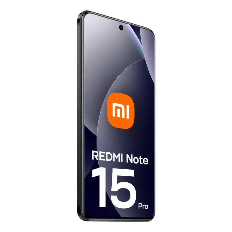 Viedtālrunis Xiaomi Redmi Note 15 Pro 6.77 collas 8 GB RAM 256 GB 200 MP trīskāršā kamera 6500 mAh Melns