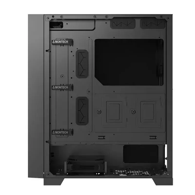PC korpuss Montech AIR 1000 SILENT Midi Tower melns