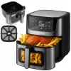 Karstā gaisa fritieris BLOW AIR FRYER 2500W 8L — 8 programmas, maks. 200°C, LCD skārienekrāns, 1,7 kg ietilpība