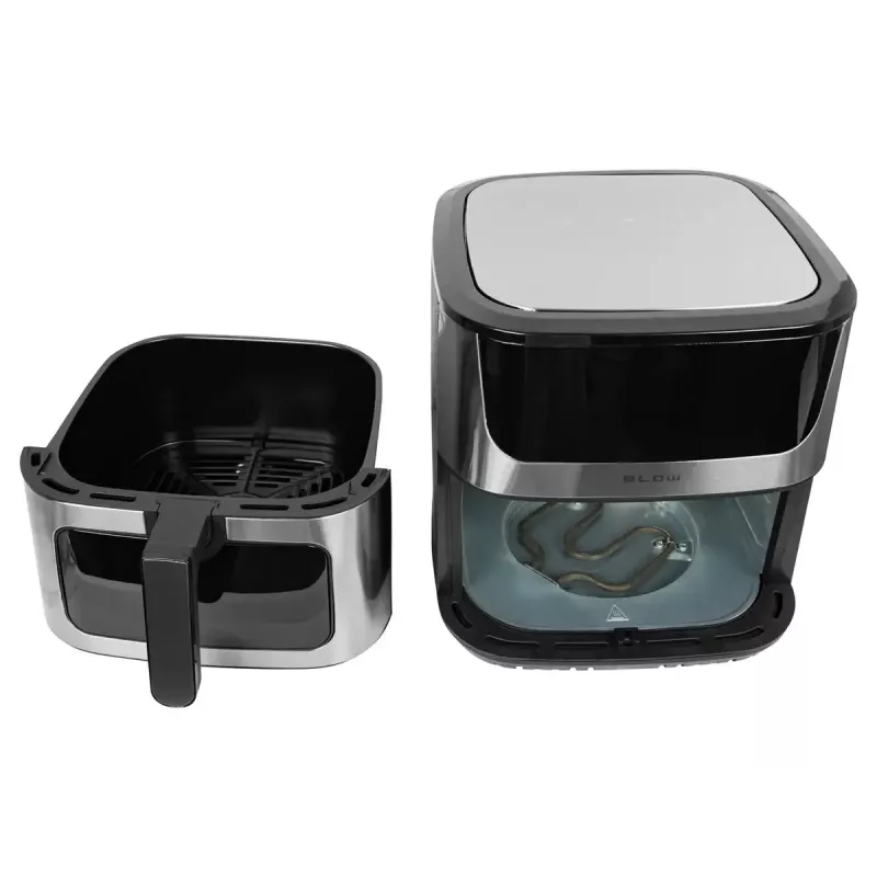 Karstā gaisa fritieris BLOW AIR FRYER 2500W 8L — 8 programmas, maks. 200°C, LCD skārienekrāns, 1,7 kg ietilpība