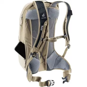 Mugursoma DEUTER Race Air 10 — viegla 10 L riteņbraukšanas mugursoma, alumīnija pelēks