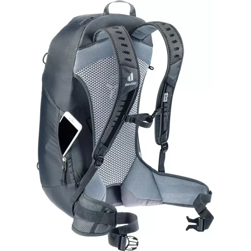 Mugursoma DEUTER AC Lite 25 EL melna — ventilējama dienas mugursoma, 25 L tilpums