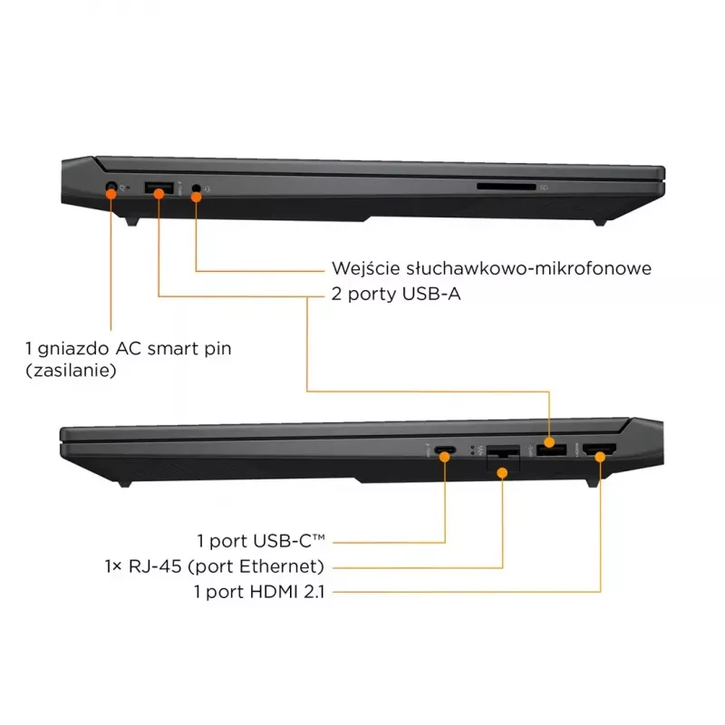 Klēpjdators HP Victus 15-fb3231nw 15,6 collu Ryzen 7 7445HS 16 GB 512 GB RTX4050 Win11Home