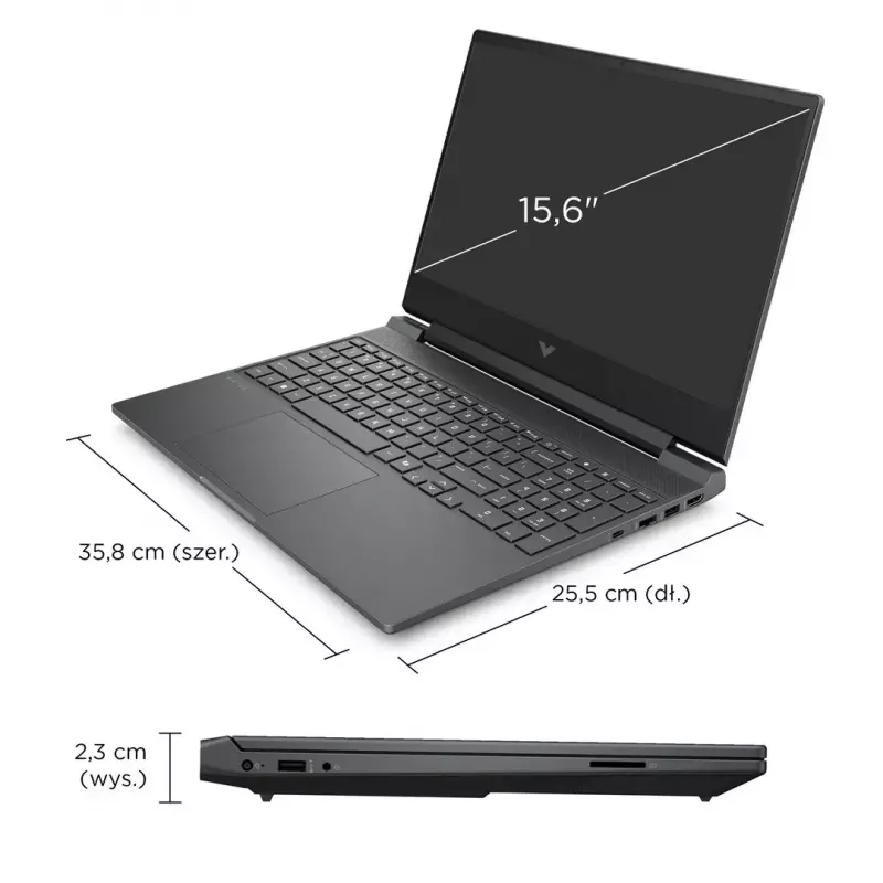 Klēpjdators HP Victus 15-fb3231nw 15,6 collu Ryzen 7 7445HS 16 GB 512 GB RTX4050 Win11Home