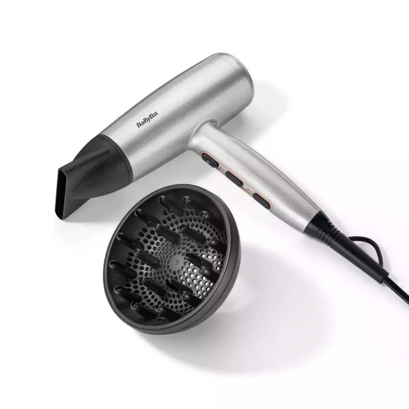BaByliss Cosmos D580DE matu žāvētājs, 2100 W, Satīna tērauda, līdzstrāvas motors