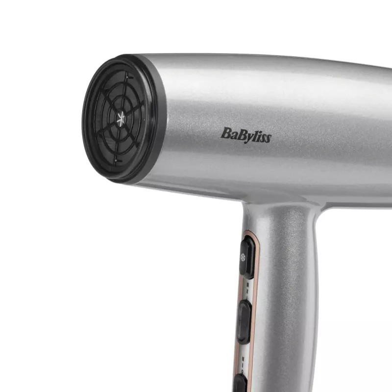 BaByliss Cosmos D580DE matu žāvētājs, 2100 W, Satīna tērauda, līdzstrāvas motors