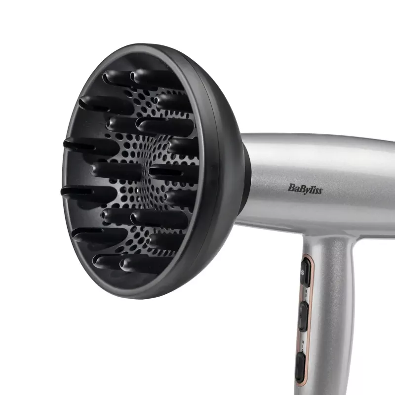 BaByliss Cosmos D580DE matu žāvētājs, 2100 W, Satīna tērauda, līdzstrāvas motors