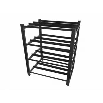 Bateriju statīvs LANBERG OR01-830650-304-BK — 830×650 mm, 3 rindas, 4 līmeņi