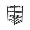 Bateriju statīvs LANBERG OR01-830650-304-BK — 830×650 mm, 3 rindas, 4 līmeņi