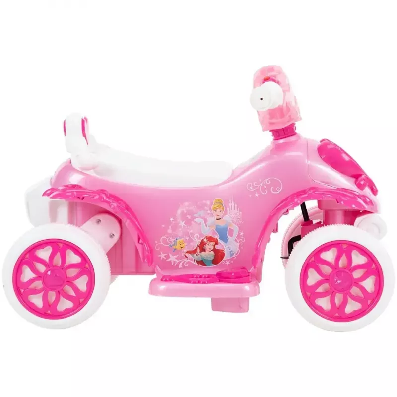 Bērnu elektriskais braucamais kvadracikls HUFFY 19055W 6V baterija rozā