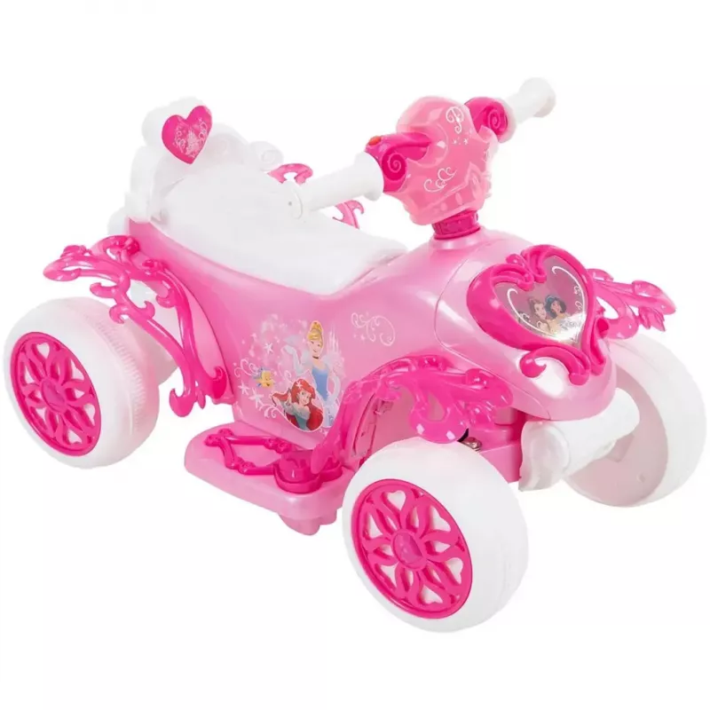 Bērnu elektriskais braucamais kvadracikls HUFFY 19055W 6V baterija rozā