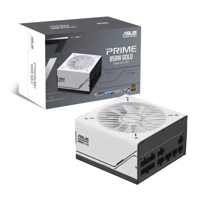 ASUS Prime 850W Gold (AP-850G) barošanas bloks 20+4 kontaktu ATX, ATX, melns, balts