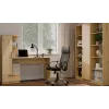 Galda un grāmatu skapja komplekts top e shop COSMO Oak Artisan — Darba virsma 115×50 cm, Platums 1430 mm, Augstums 1400 mm, Dziļums 500 mm, 1 atvilktne