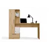 Galda un grāmatu skapja komplekts top e shop COSMO Oak Artisan — Darba virsma 115×50 cm, Platums 1430 mm, Augstums 1400 mm, Dziļums 500 mm, 1 atvilktne