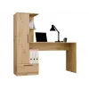 Galda un grāmatu skapja komplekts top e shop COSMO Oak Artisan — Darba virsma 115×50 cm, Platums 1430 mm, Augstums 1400 mm, Dziļums 500 mm, 1 atvilktne