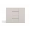 Kumode ar 2 durvīm un 4 atvilktnēm TOP E SHOP M-MP-K-MAL-2D4S/120-KASZ, kašmira, 120×40×97 cm, skaidu plātne