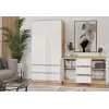 Kumode top e shop ARTISAN ar 2 durvīm un 3 atvilktnēm, 1200×400×750 mm, balta, skaidu plātne