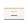 Kumode top e shop ARTISAN ar 2 durvīm un 3 atvilktnēm, 1200×400×750 mm, balta, skaidu plātne