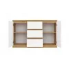 Kumode top e shop ARTISAN ar 2 durvīm un 3 atvilktnēm, 1200×400×750 mm, balta, skaidu plātne