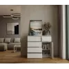 Kumode top e shop MALWA 1D5S, 5 atvilktnes, 1 veramas durvis, balta, 1000×400×930 mm, skaidu plāksne
