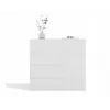 Kumode top e shop MALWA 1D5S, 5 atvilktnes, 1 veramas durvis, balta, 1000×400×930 mm, skaidu plāksne