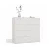 Kumode top e shop MALWA 1D5S, 5 atvilktnes, 1 veramas durvis, balta, 1000×400×930 mm, skaidu plāksne