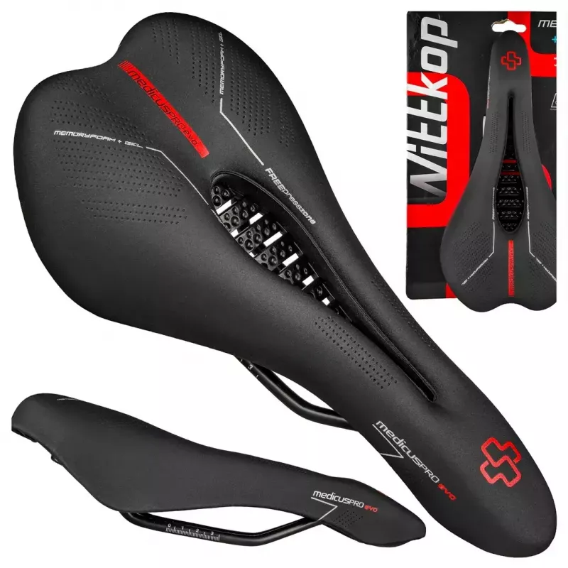 Velosipēda sēdeklis Wittkop Medicus PROevo 7.0 — ergonomisks MTB komforta dizains