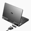 GPD Pocket 4 klēpjdators — AMD Ryzen 7 8840U, 8 collu WQXGA 2560×1600 144Hz skārienjūtīgs, 16GB DDR5, 1TB NVMe, Radeon 780M, Windows 11, LAN, pirkstu nospiedumu lasītājs, grafīts