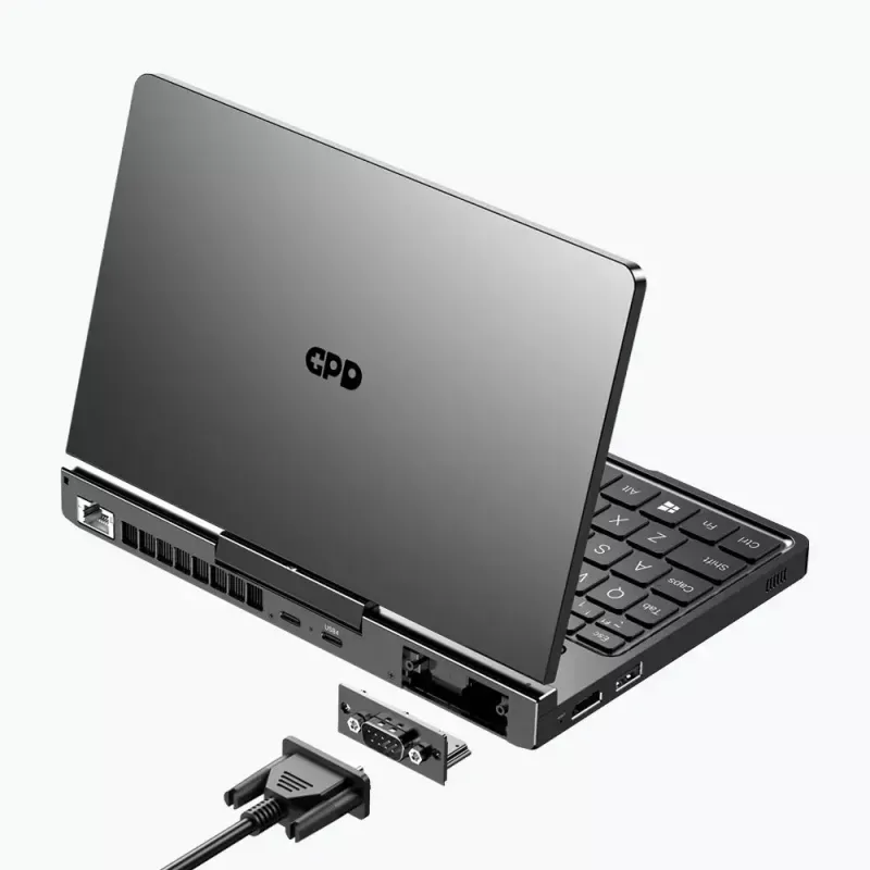 GPD Pocket 4 klēpjdators — AMD Ryzen 7 8840U, 8 collu WQXGA 2560×1600 144Hz skārienjūtīgs, 16GB DDR5, 1TB NVMe, Radeon 780M, Windows 11, LAN, pirkstu nospiedumu lasītājs, grafīts
