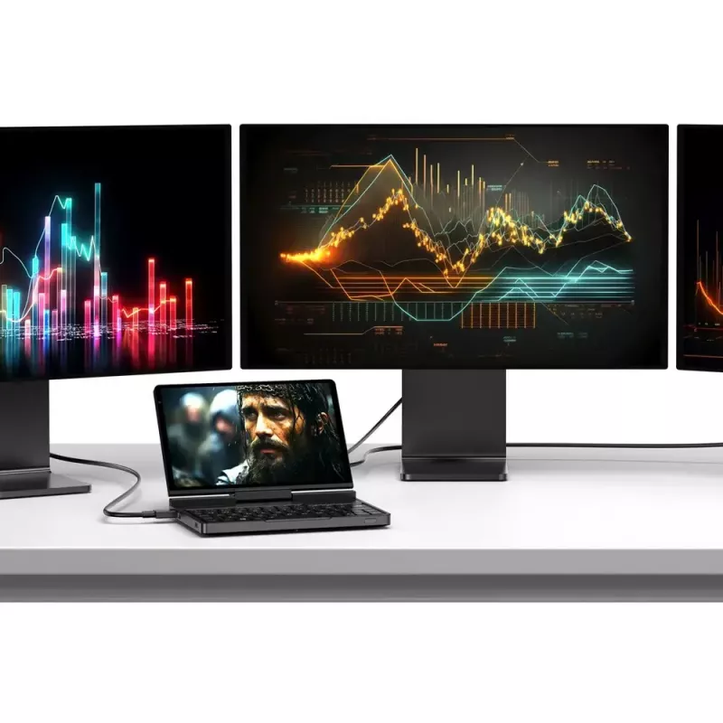 GPD Pocket 4 klēpjdators — AMD Ryzen 7 8840U, 8 collu WQXGA 2560×1600 144Hz skārienjūtīgs, 16GB DDR5, 1TB NVMe, Radeon 780M, Windows 11, LAN, pirkstu nospiedumu lasītājs, grafīts